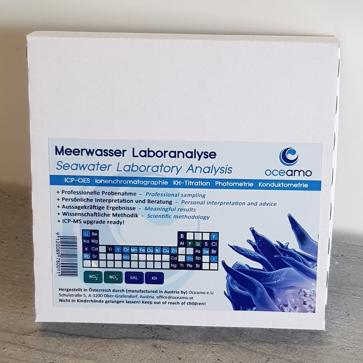 Oceamo Meerwasser Laboranalyse