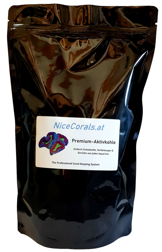 NiceCorals.at Premium Aktivkohle Beutel | 680g